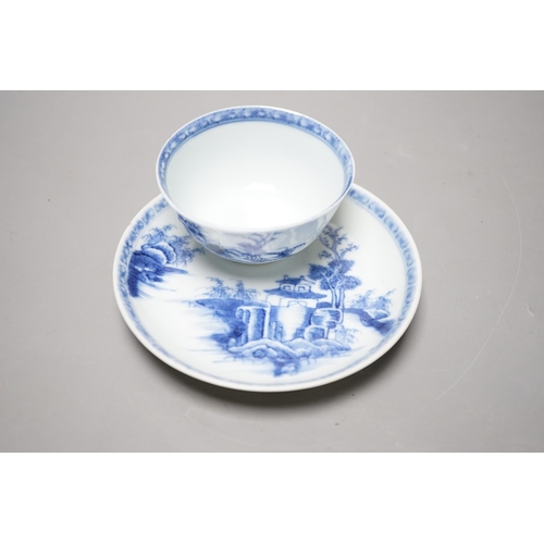 537 - A Chinese Nanking cargo teabowl and saucer, Qianlong period