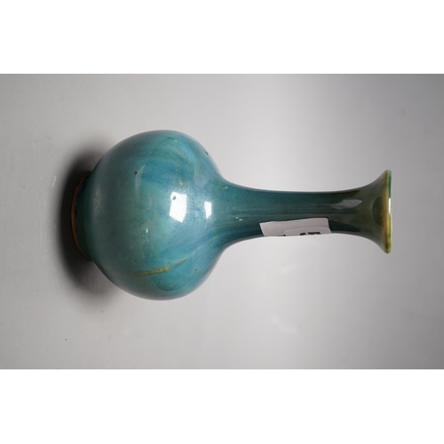 538 - A Chinese Shiwan pottery small vase, 15cm