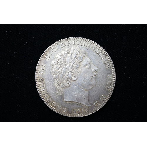 570 - A George III crown 1818, EF