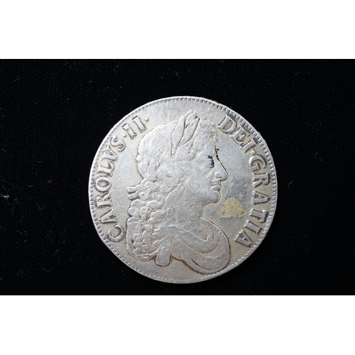 576 - A Charles II crown, 1684, about VF