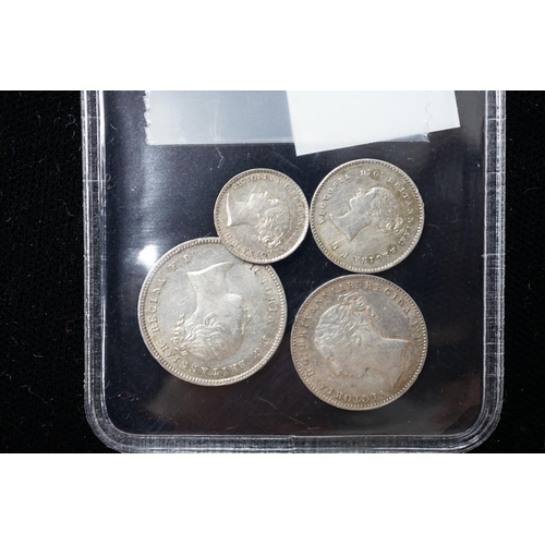 583 - A scarce Victoria silver maundy money set, 1853, uncased