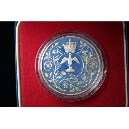 584 - Six UK Royal Mint QEII silver proof jubilee crowns