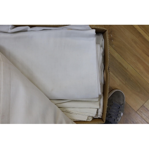 613 - A box of eight French Provincial sheets