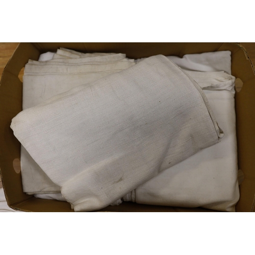 615 - A box of eight French Provincial sheets