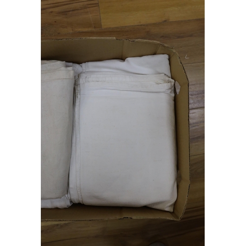 615 - A box of eight French Provincial sheets