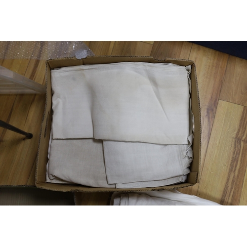 616 - A box of eight French Provincial sheets