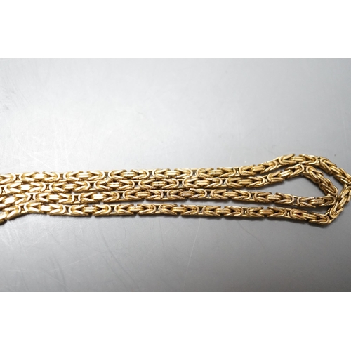 937 - A modern 9ct gold chain, 61cm, 14.5 grams.