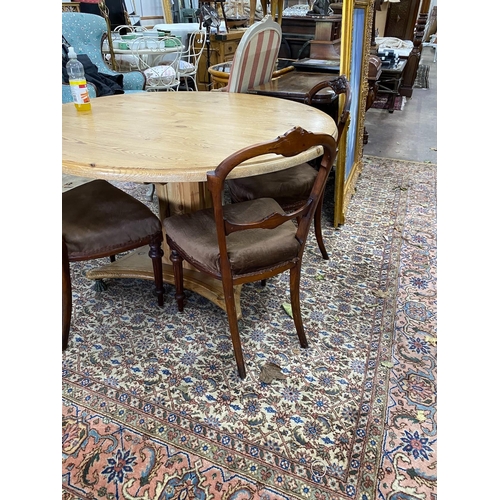 94 - A set of four Victorian walnut dining chairs