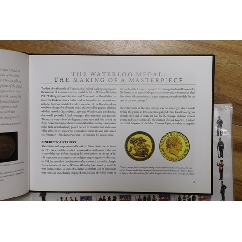 601 - Duke of Wellington and Napoleonic war interest  A group of commemorative medals, coins and first da... 