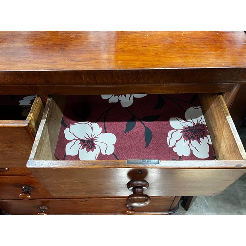1035 - A Victorian mahogany chest of drawers, width 100cm, depth 49cm, height 106cm