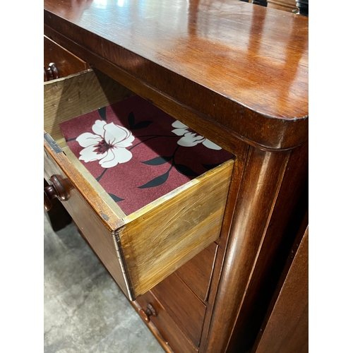 1035 - A Victorian mahogany chest of drawers, width 100cm, depth 49cm, height 106cm