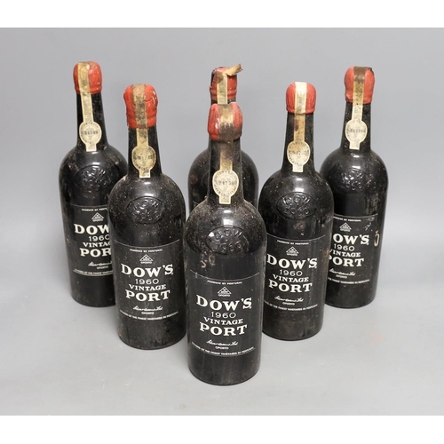 1283 - Six bottles of Dow's Vintage Port, 1960