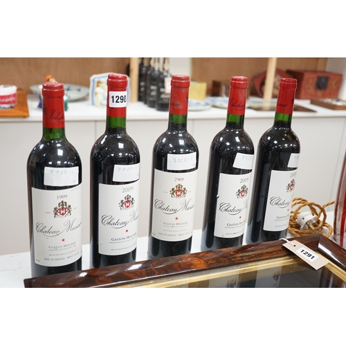 1290 - One bottle of Chateau Musar 2005 and four bottles of Chateau Musar 2009