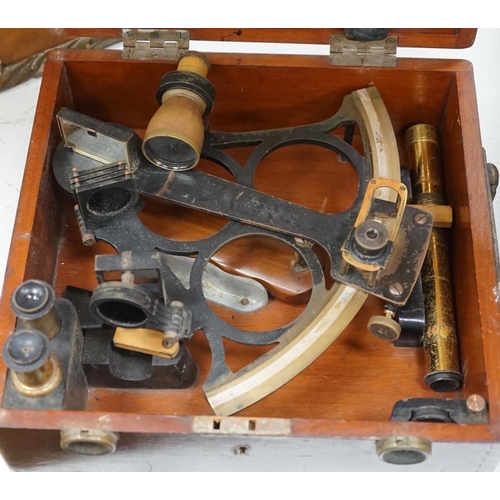 1312 - A 20th century cased naval sextant