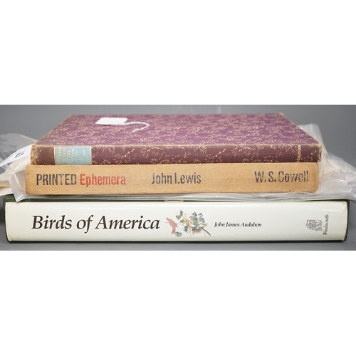 1371 - ° ° Birds of America by Audubon, two other books, frameless prints