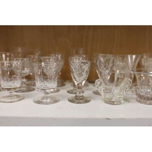 1442 - A selection of Victorian and later glassware