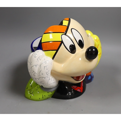 1458 - Romero Britto (Brazilian, 1963-), a ceramic Mickey Mouse cookie jar