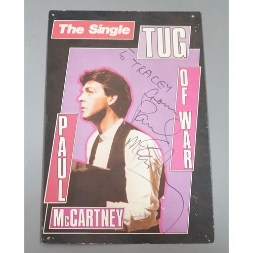 1492 - An autographed Paul McCartney postcard