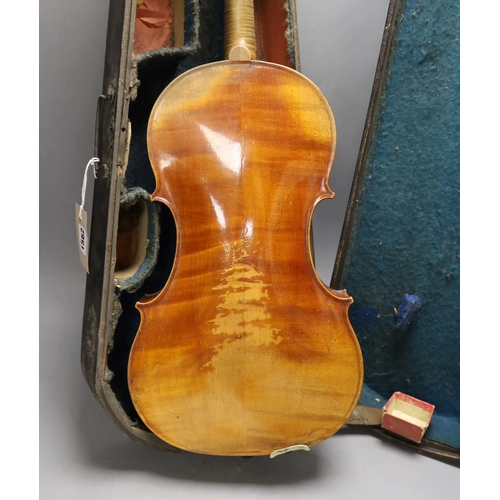 1562 - A late 19th century French Viola with 16in. back