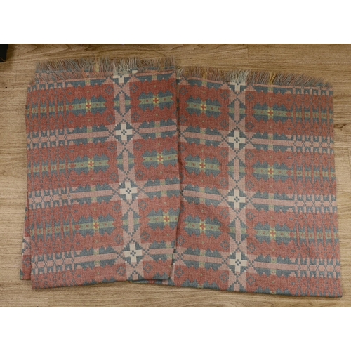 1568 - A pair of Welsh woollen blankets