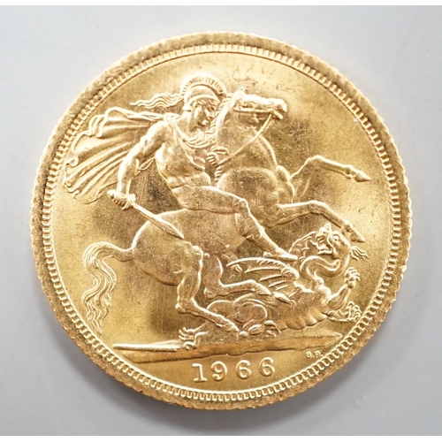 1885 - An Elizabeth II 1966 gold sovereign.