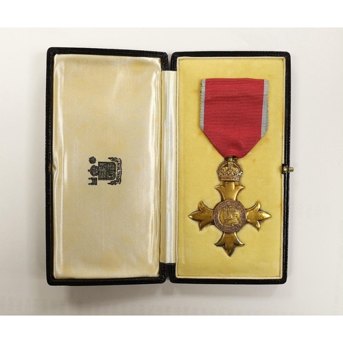 1597 - A cased O.B.E. Medal