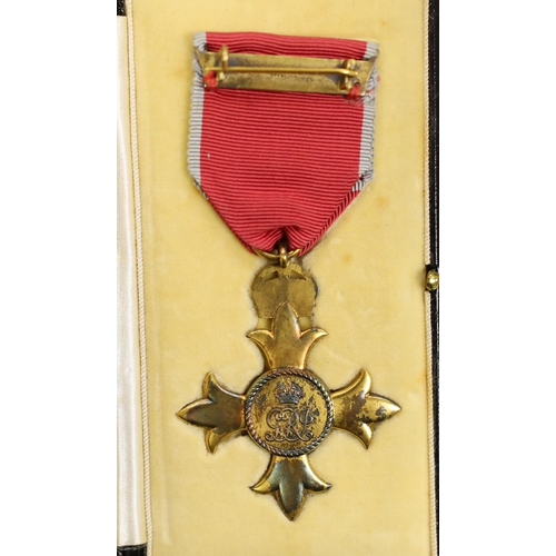 1597 - A cased O.B.E. Medal