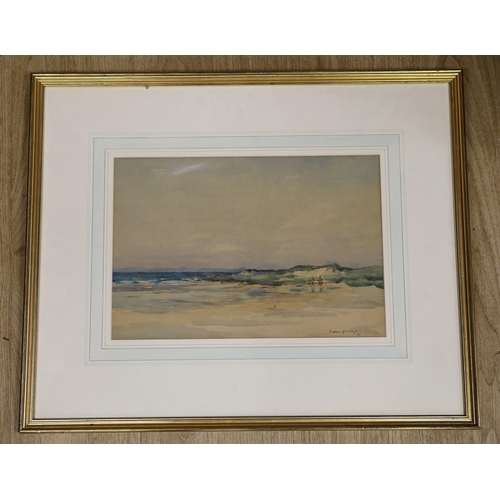 1652 - Andrew Archer Gamley, R.S.W. (1869-1949), watercolour, 'East Shore, Gullane', signed and dated '36, ... 