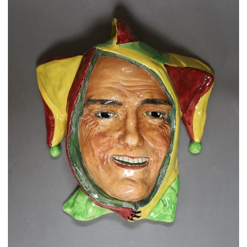 279 - A Royal Doulton 'Joker' wall mask. 27cm tall