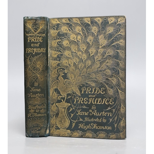 364 - ° ° Austen, Jane - Pride and Prejudice, Peacock edition, illustrated by Hugh Thomson, 8vo, origi... 