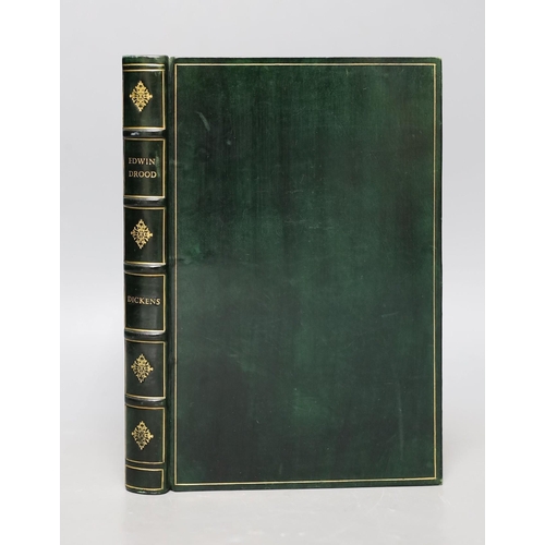 370 - ° ° Dickens, Charles - The Mystery of Edwin Drood, 1st edition, rebound black calf gilt, Chapman and... 