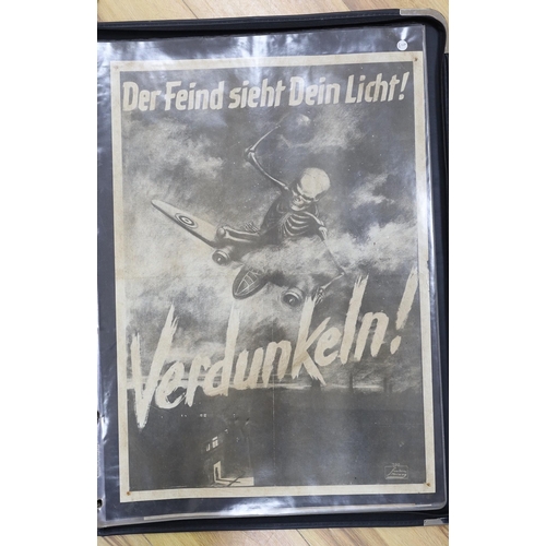 383 - A collection of WW2 Allied Forces related propaganda and other reprint posters - The Downfall of t... 