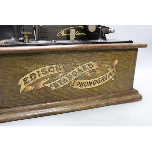 422 - An Edison standard phonograph with horn