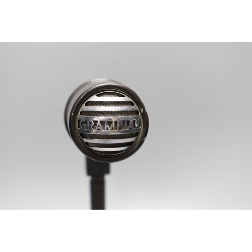 445 - A Grampian vintage microphone. 28cm tall