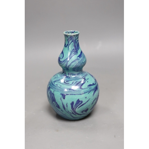 473 - A Chinese double-gourd vase, 17cms