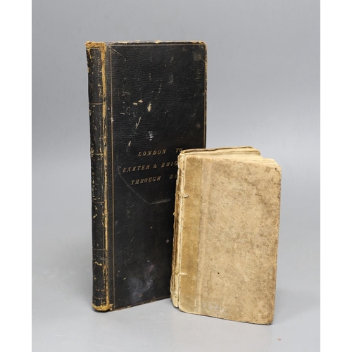 519 - ° ° London to Exeter and Brighton through Bath, one volume and Questions on Herodotus, 1827, one vol... 