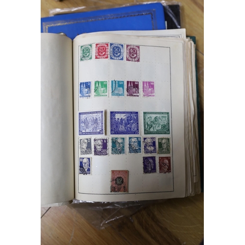 537 - Stamps:world stamps in albums and stock books, (in three boxes)