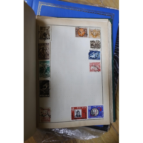 537 - Stamps:world stamps in albums and stock books, (in three boxes)