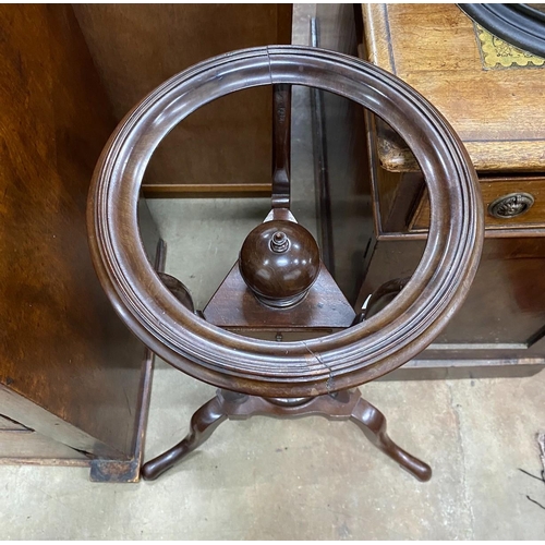 54 - A George III style mahogany wash stand, height 79cm