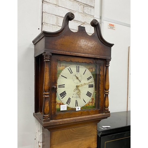 6 - An early 19th century mahogany thirty hour longcase clock, the painted dial marked R. Grant, East Ho... 