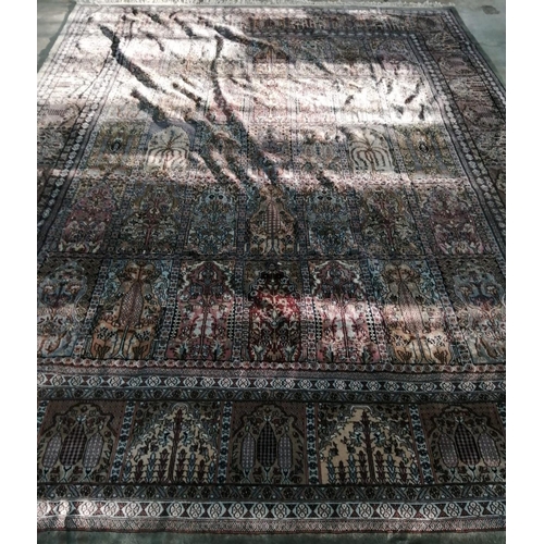 1060 - A North West Persian style blue ground carpet, 270 x 188cms.