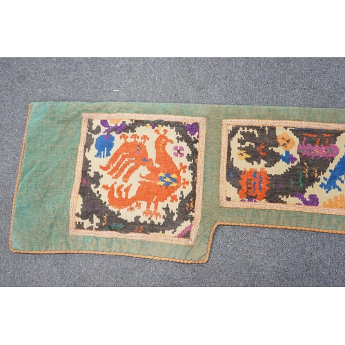 1144 - A 1920's English needlework pelmet