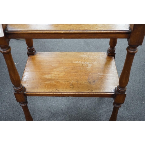 1160 - The upper part of a Victorian mahogany whatnot with galleried top, width 59cm, depth 39cm, height 83... 