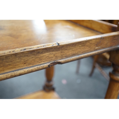 1160 - The upper part of a Victorian mahogany whatnot with galleried top, width 59cm, depth 39cm, height 83... 