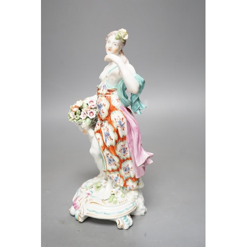 1253 - A Derby group emblematic of Spring, c.1770, 23cm high