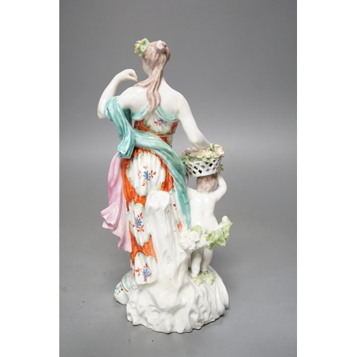 1253 - A Derby group emblematic of Spring, c.1770, 23cm high