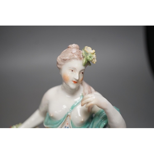 1253 - A Derby group emblematic of Spring, c.1770, 23cm high