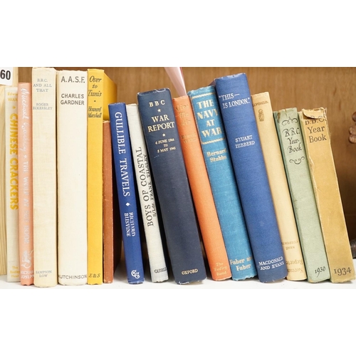 1260 - ° ° BBC history - a collection of signed books, (15), mainly 1940's -50's, with presentation inscrip... 