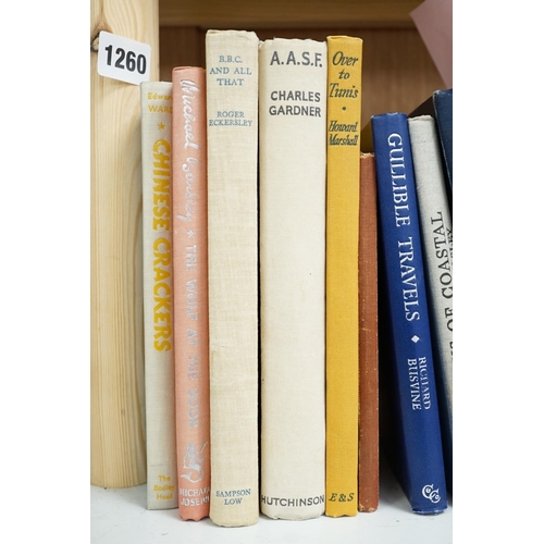 1260 - ° ° BBC history - a collection of signed books, (15), mainly 1940's -50's, with presentation inscrip... 