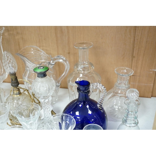 1268 - A mixed collection of 18th and 19th century glassware,